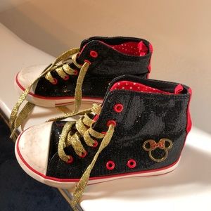 Disney Minnie Mouse high top glitter shoes